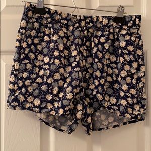 Madewell floral shorts -size s, elastic waist